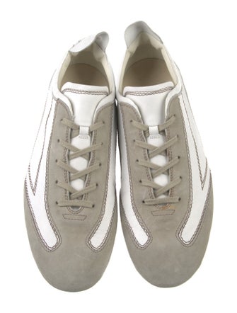 Tod's Suede Colorblock Pattern Sneakers