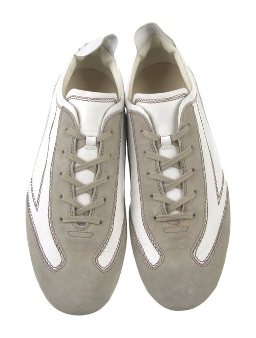 Tod's Suede Colorblock Pattern Sneakers
