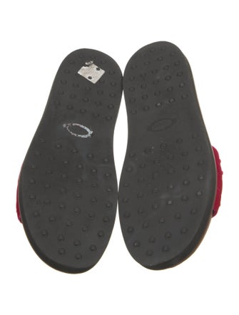Tod's Velvet Studded Accents Slides
