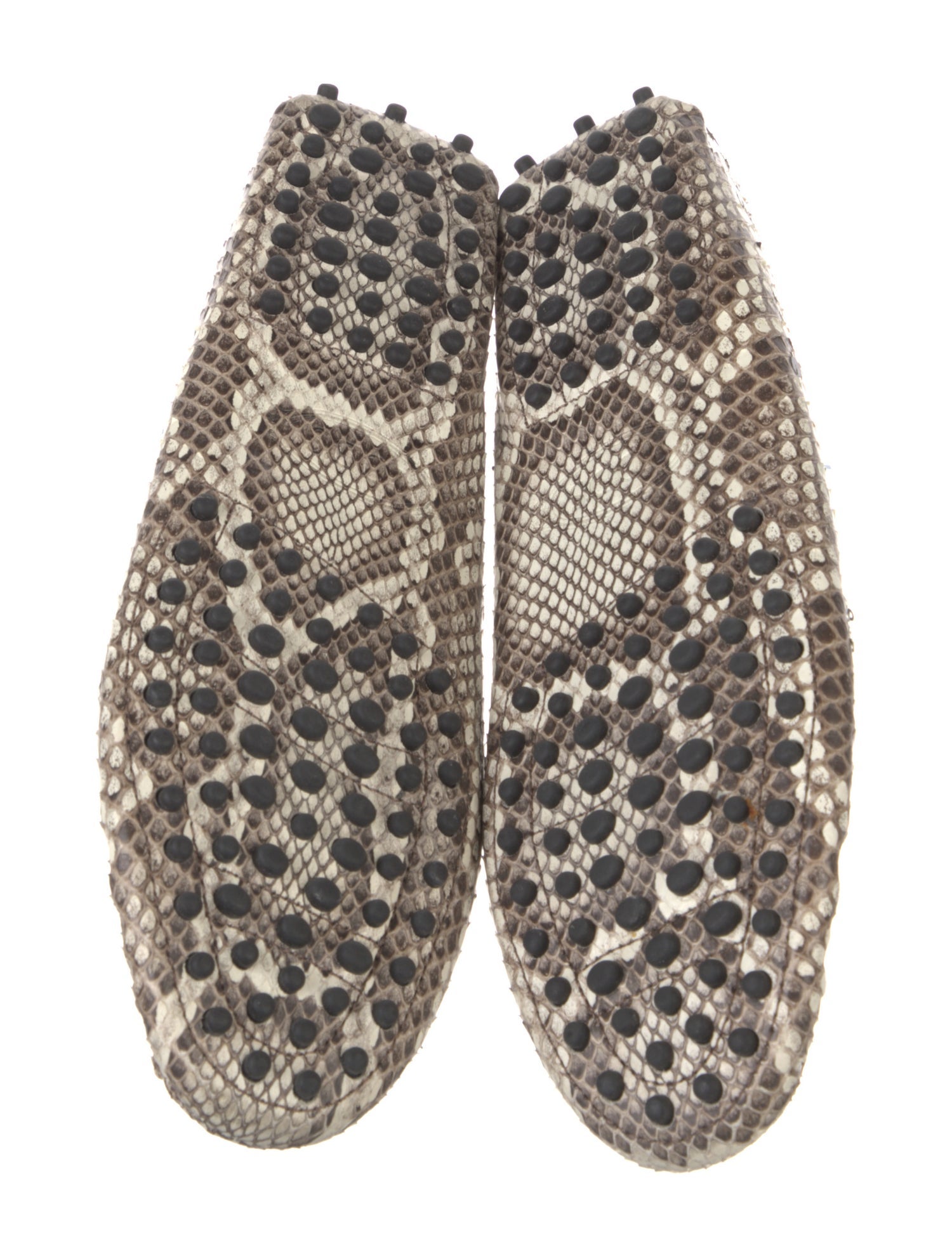 Tod's Leather Animal Print Loafers