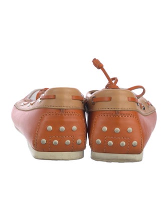 Tod's Leather Colorblock Pattern Moccasins