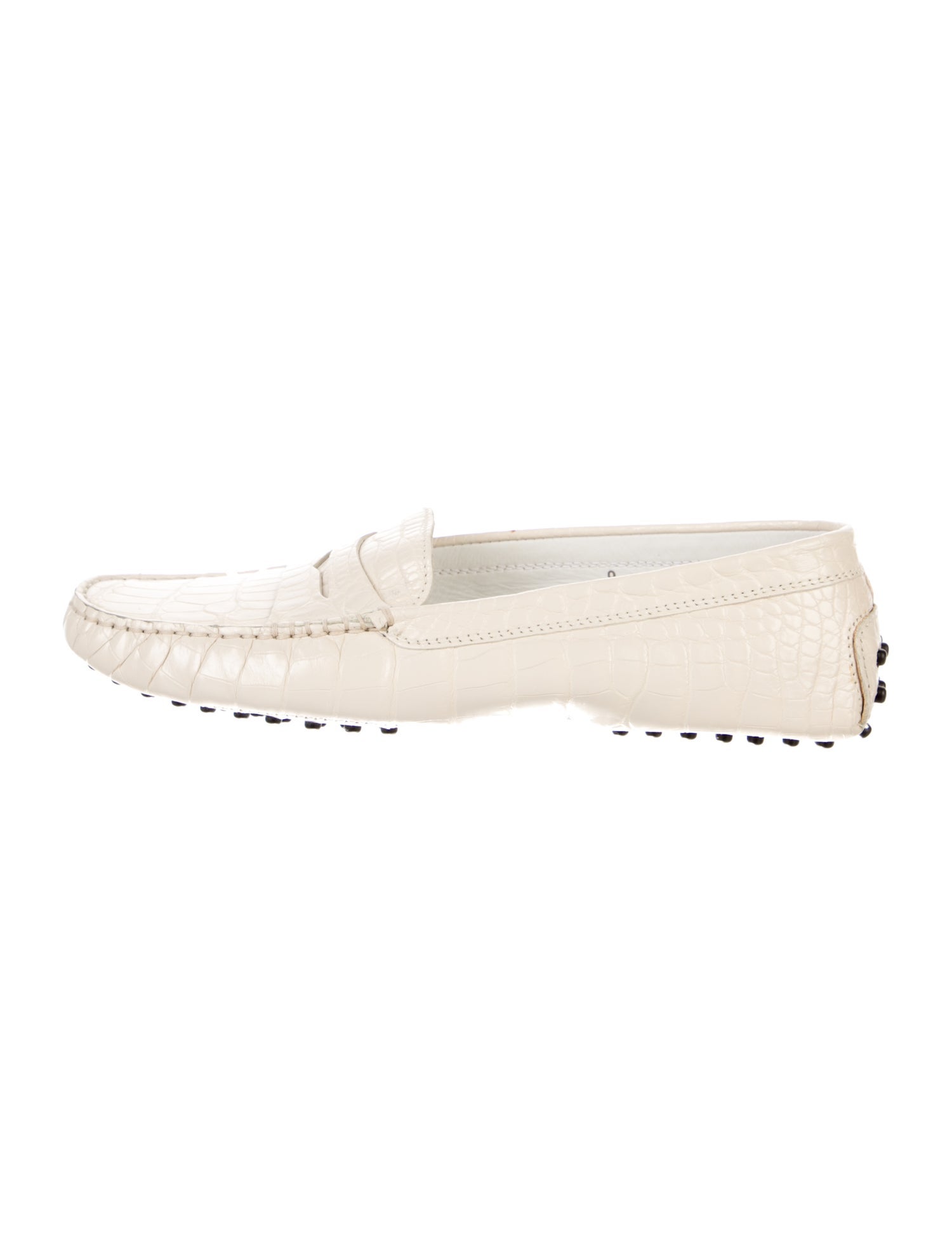 Tod's Embossed Leather Loafers