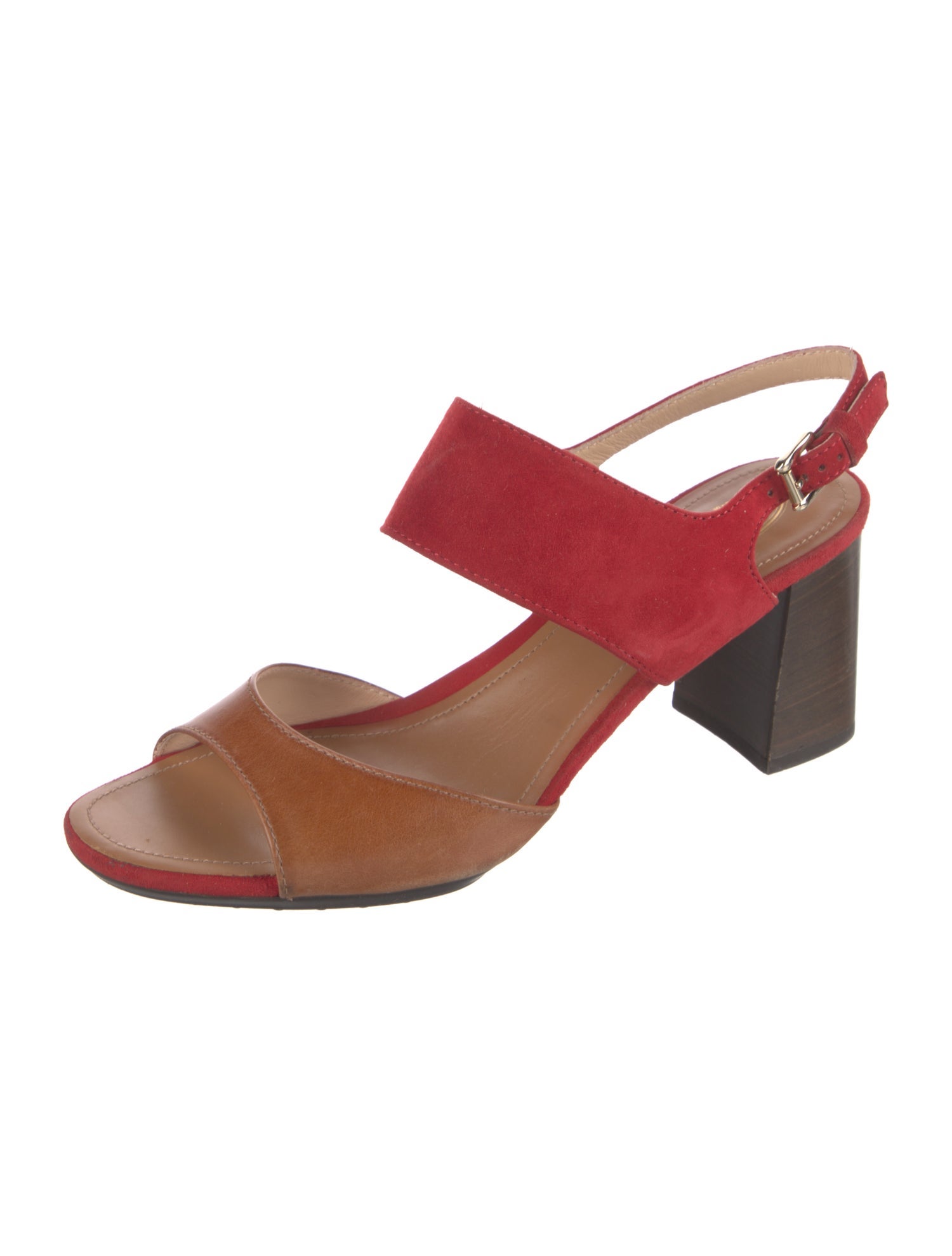 Tod's Leather Slingback Sandals