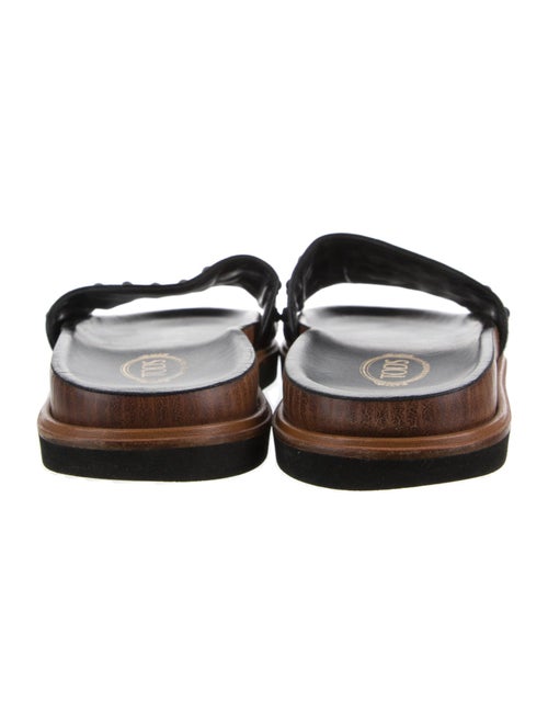 Tod's Leather Colorblock Pattern Slides