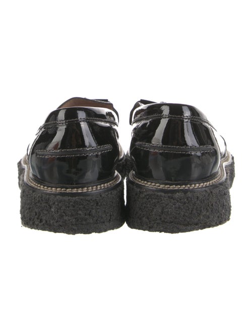 Tod's Patent Leather Tassel Accents Loafers