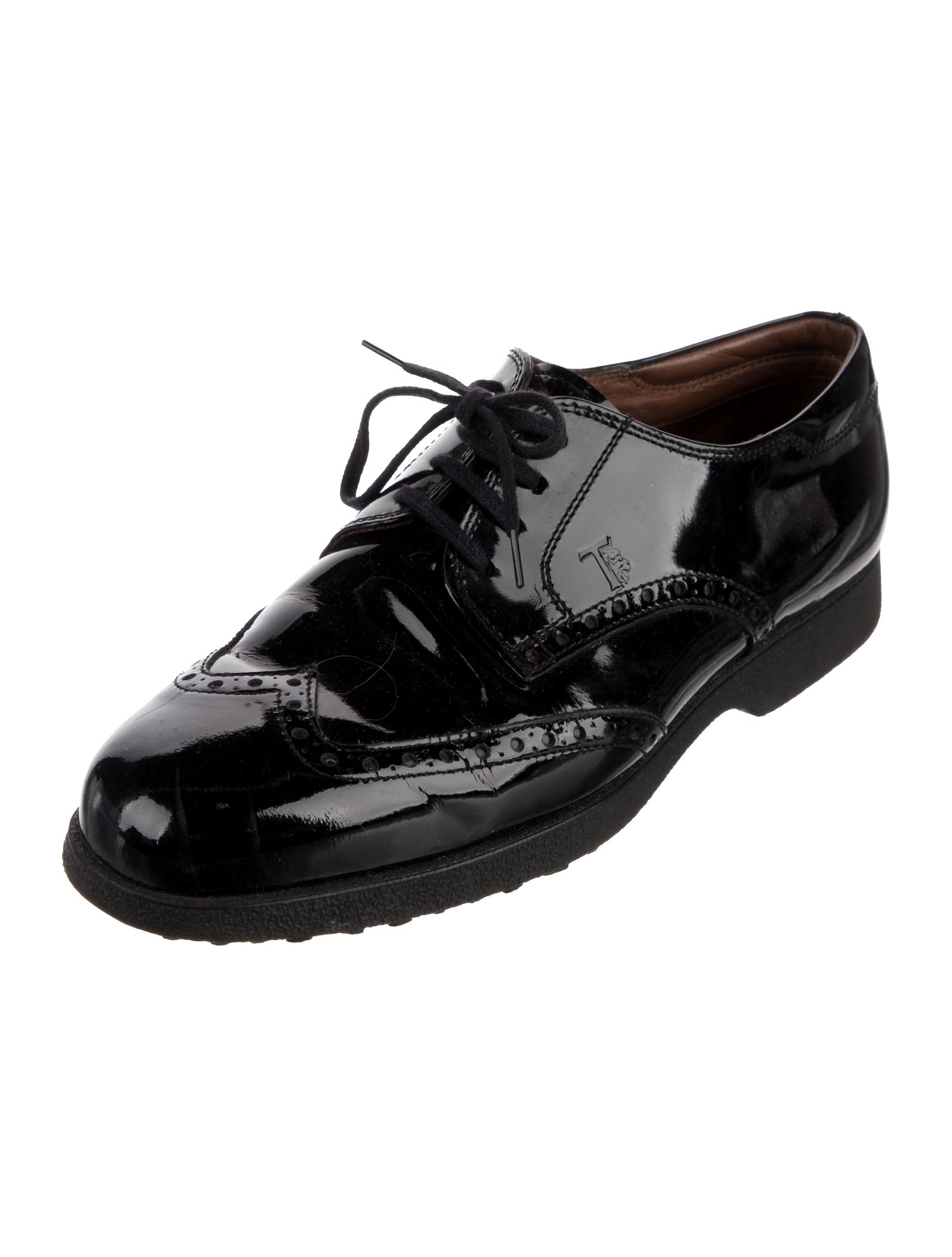 Tod's Patent Leather Oxfords