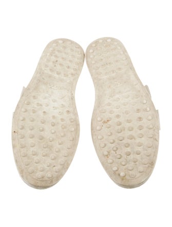 Tod's Leather Bow Accents Espadrilles