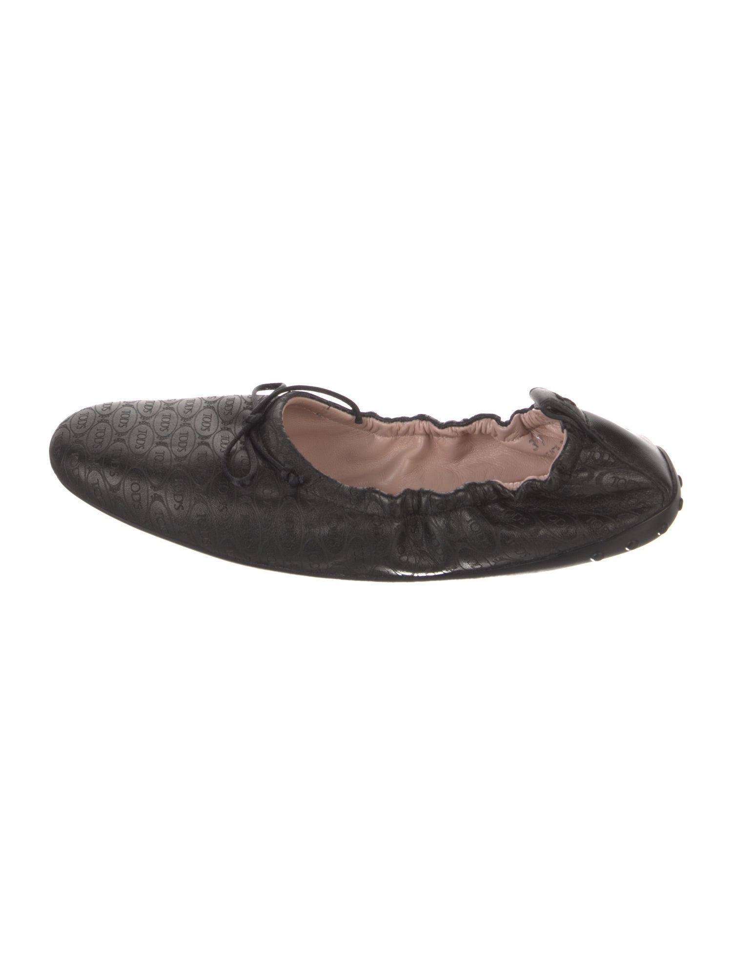 Tod's Leather Bow Accents Ballet Flats