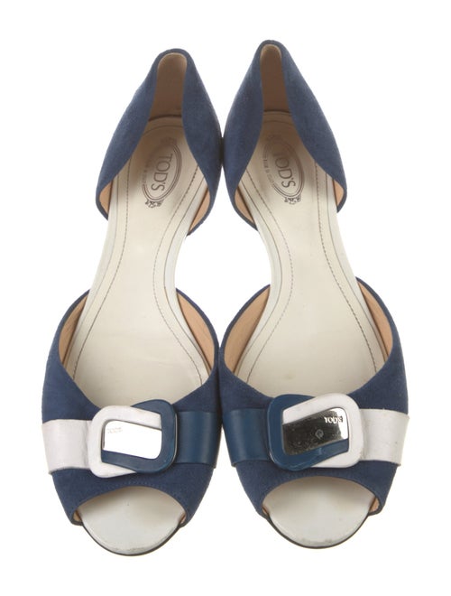 Tod's Leather Colorblock Pattern Sandals