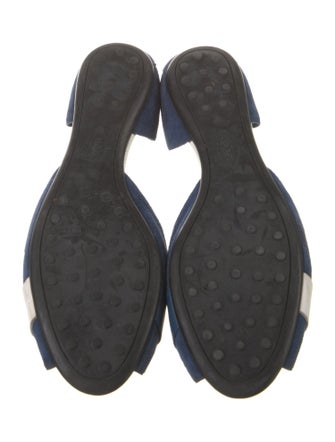 Tod's Leather Colorblock Pattern Sandals