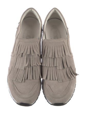 Tod's Suede Fringe Trim Accent Sneakers