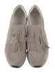 Tod's Suede Fringe Trim Accent Sneakers