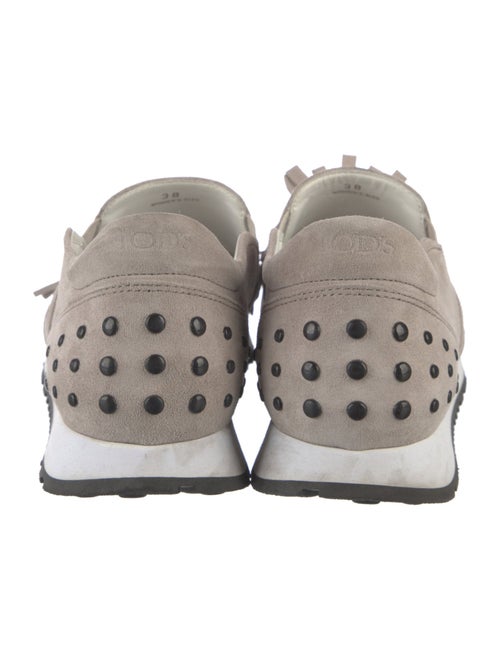 Tod's Suede Fringe Trim Accent Sneakers