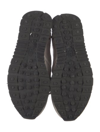 Tod's Suede Fringe Trim Accent Sneakers