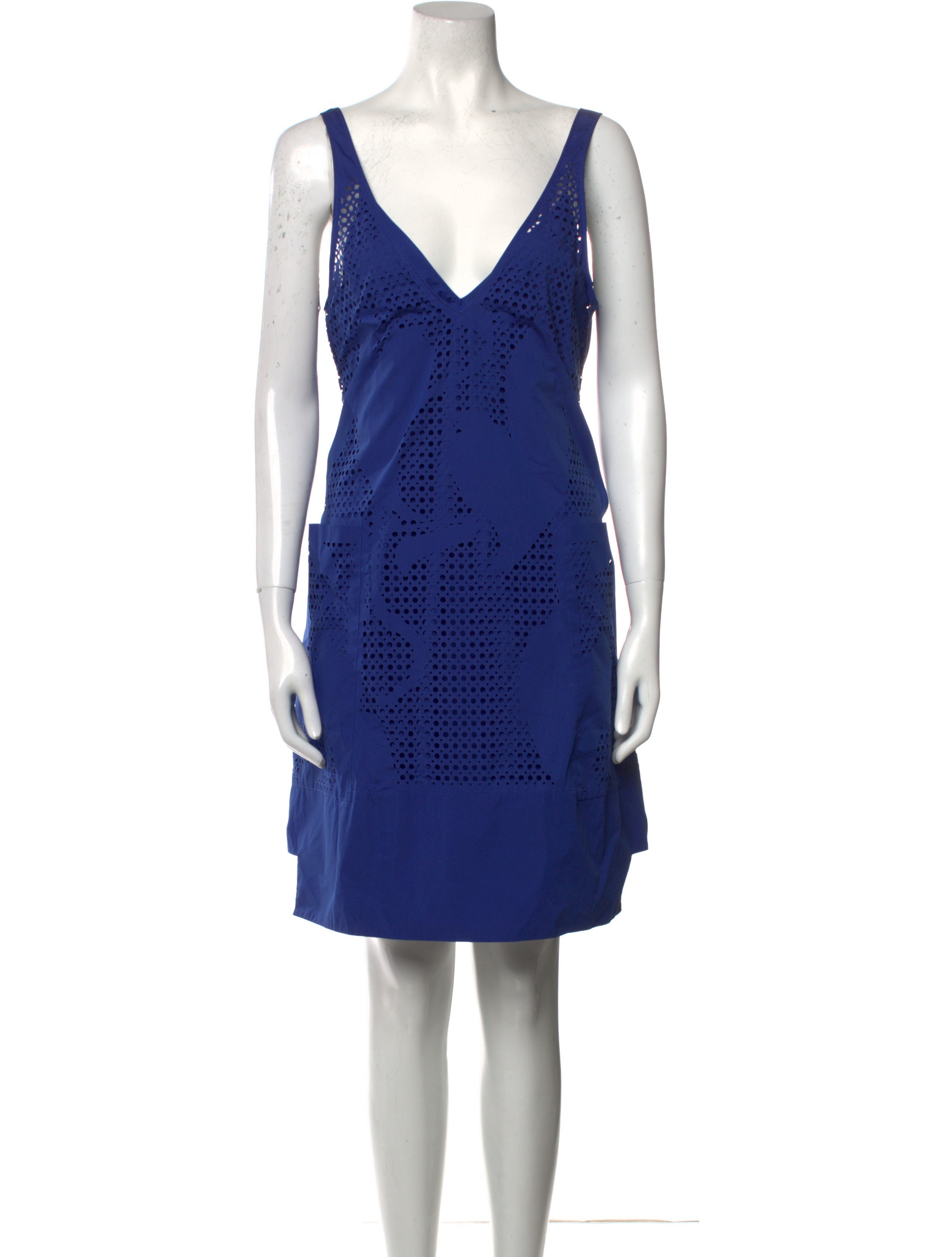Tod's V-Neck Mini Dress