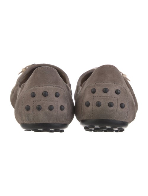 Tod's Suede Colorblock Pattern Ballet Flats