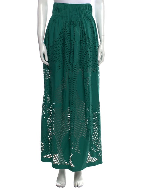 Tod's Lasercut Accents Long Skirt
