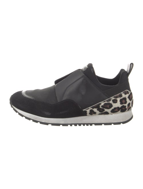 Tod's Suede Animal Print Sneakers