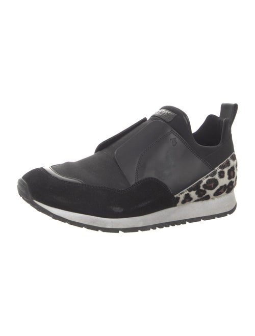 Tod's Suede Animal Print Sneakers