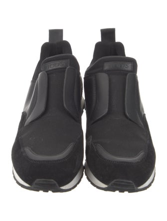 Tod's Suede Animal Print Sneakers