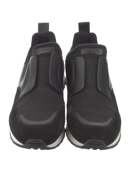 Tod's Suede Animal Print Sneakers