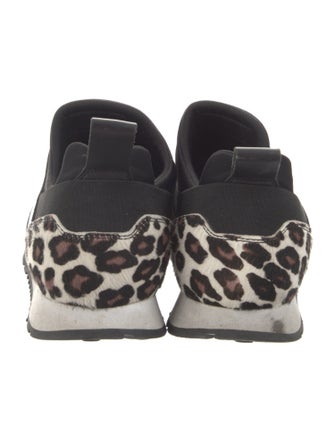 Tod's Suede Animal Print Sneakers