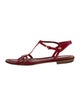 Tod's Leather T-Strap Sandals