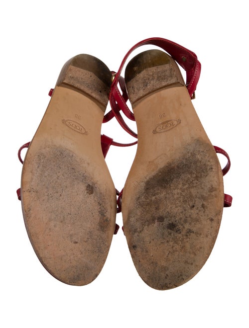 Tod's Leather T-Strap Sandals