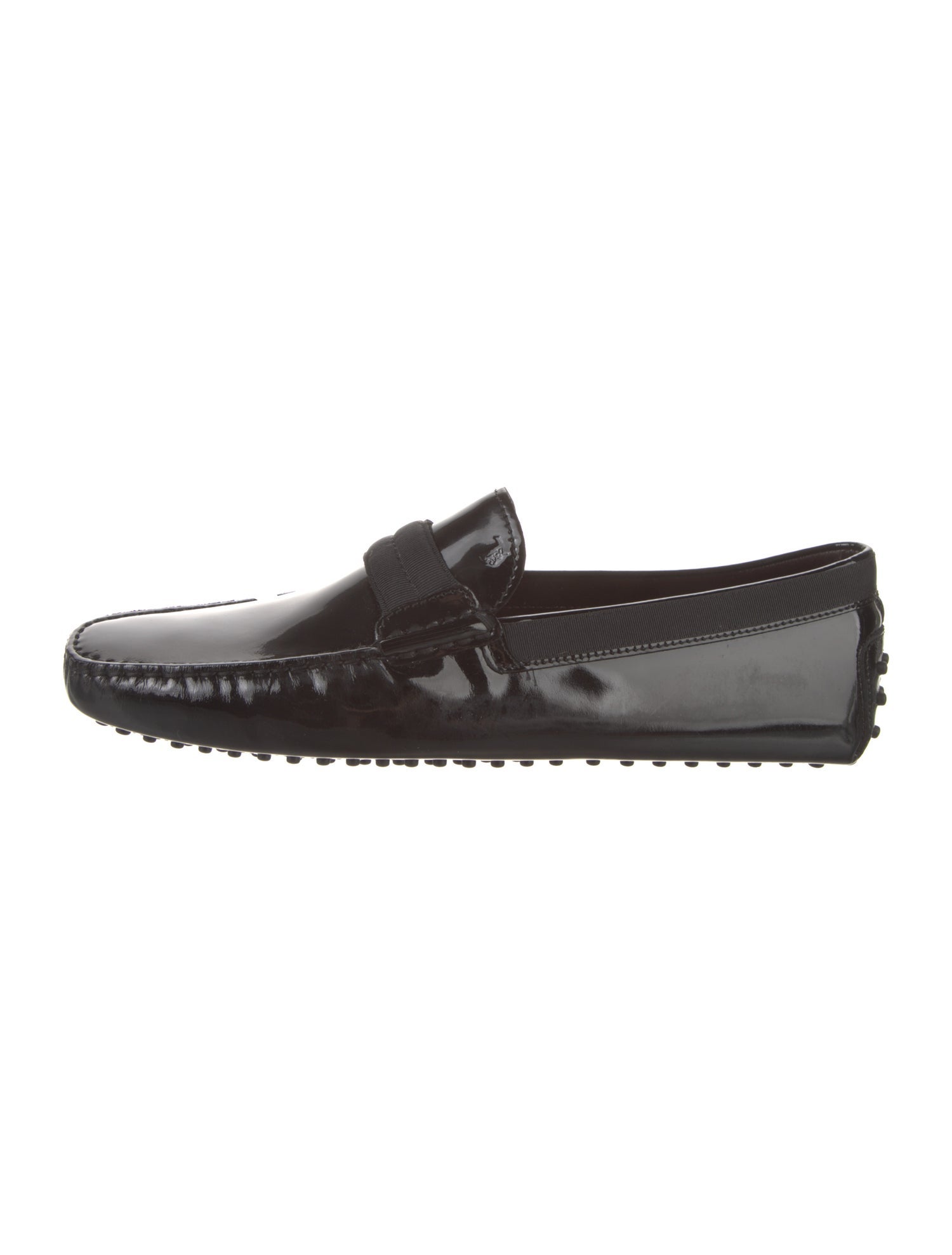 Tod's Patent Leather Grosgrain Trim Drivers