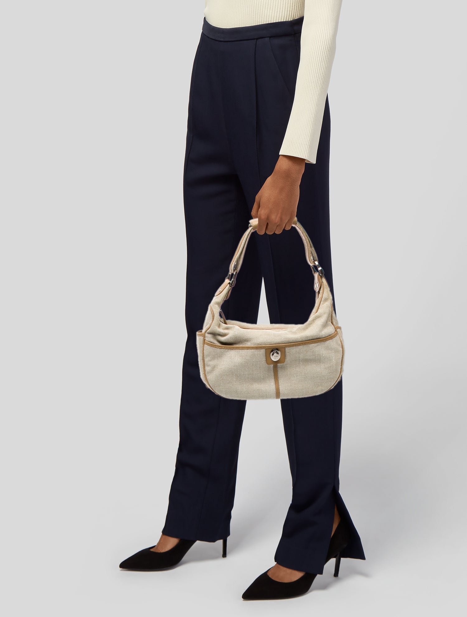 Tod's Canvas Shoulder Bag