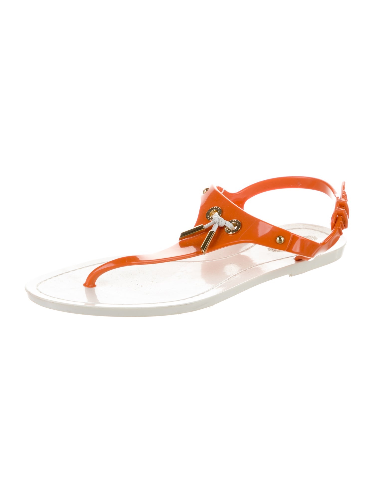 Tod's Rubber T-Strap Sandals