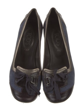 Tod's Leather Colorblock Pattern Pumps