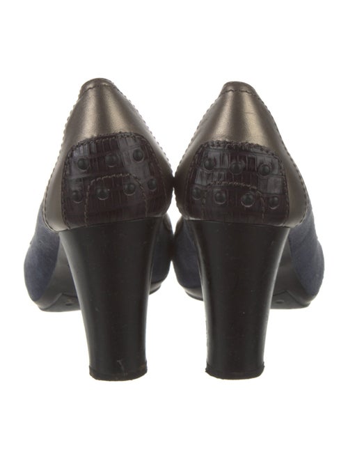 Tod's Leather Colorblock Pattern Pumps