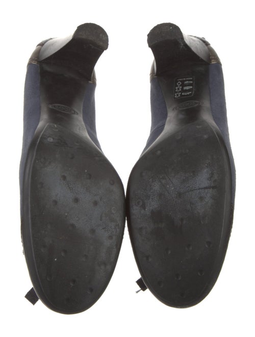 Tod's Leather Colorblock Pattern Pumps