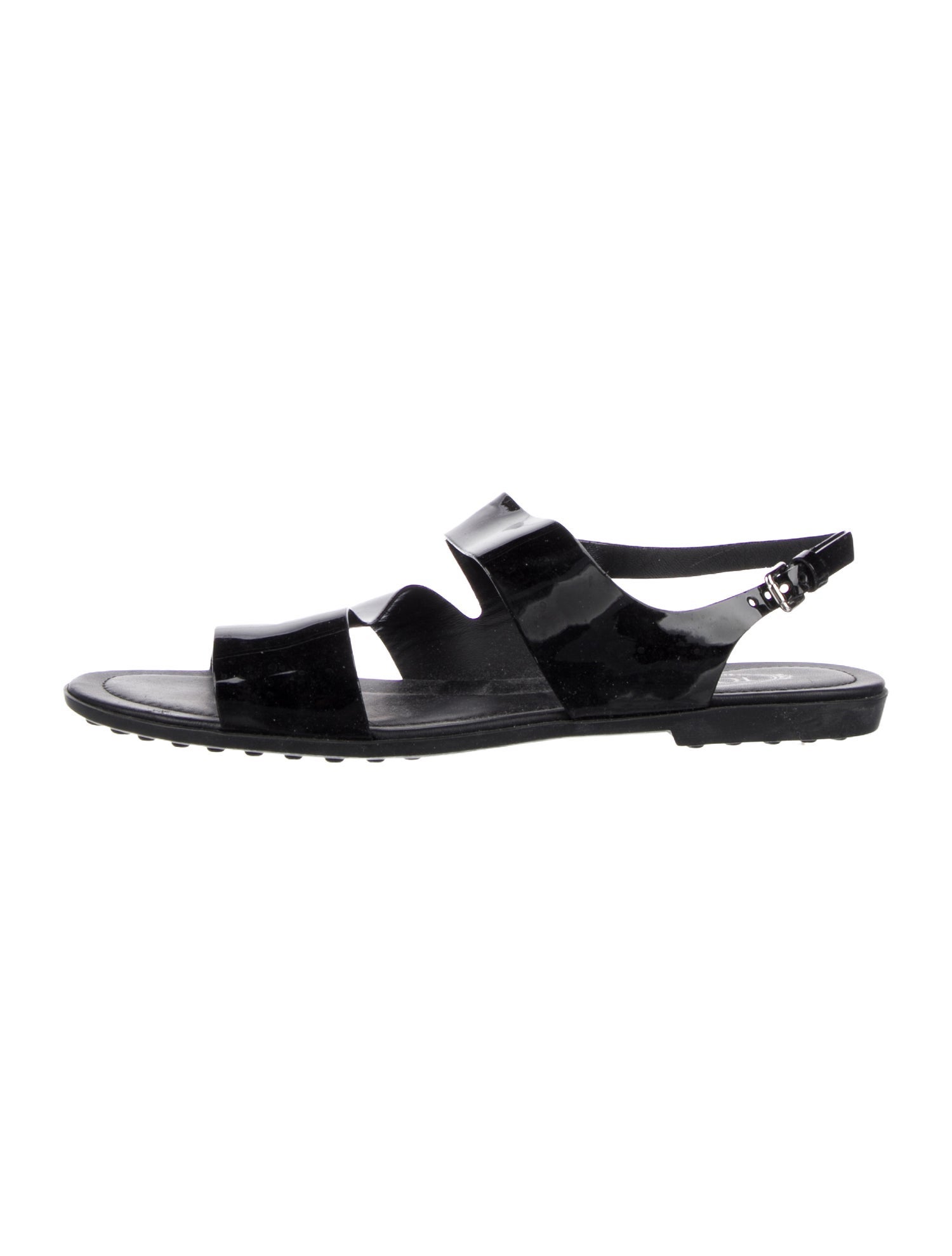 Tod's Patent Leather Slingback Sandals