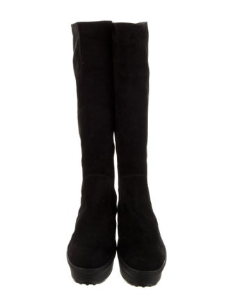 Tod's Suede Rain Boots