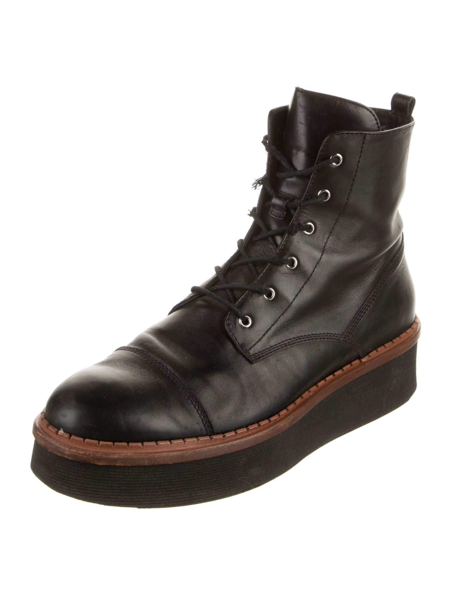 Tod's Leather Combat Boots