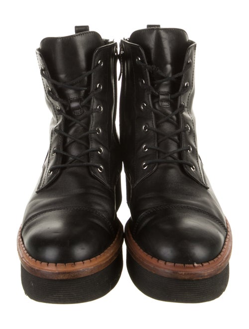 Tod's Leather Combat Boots