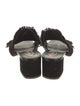 Tod's Suede Fringe Trim Accent Slides