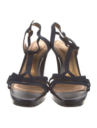 Tod's Suede T-Strap Sandals