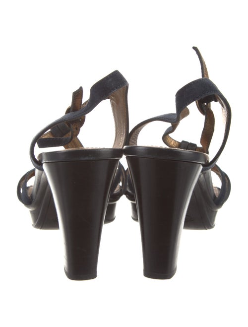 Tod's Suede T-Strap Sandals