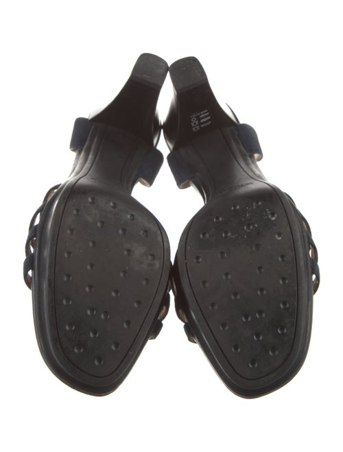 Tod's Suede T-Strap Sandals
