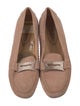 Tod's Suede Crystal Embellishments Loafers