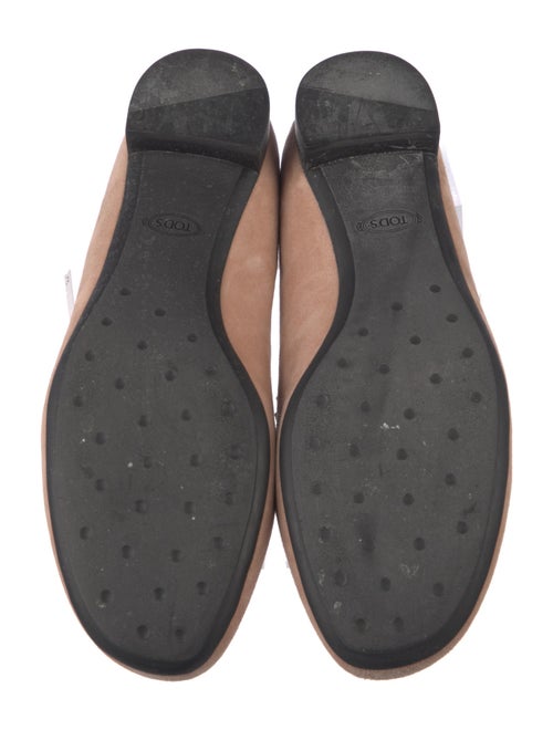 Tod's Suede Crystal Embellishments Loafers