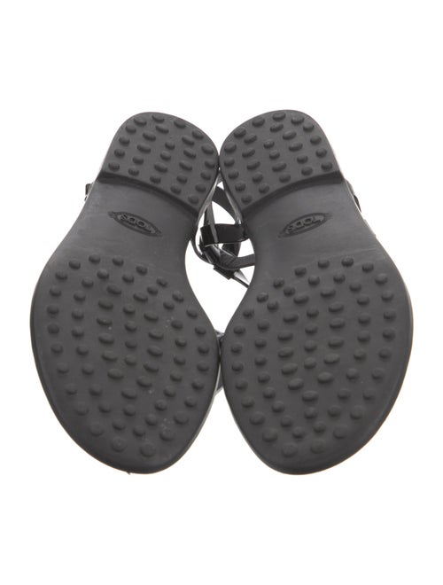 Tod's Patent Leather T-Strap Sandals