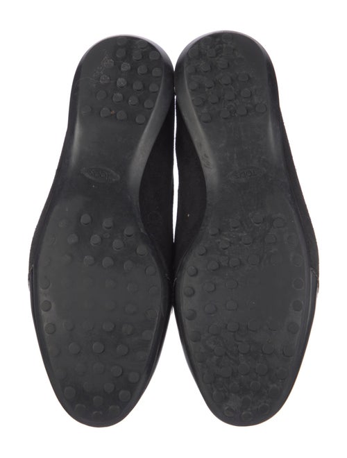 Tod's Suede Colorblock Pattern Ballet Flats