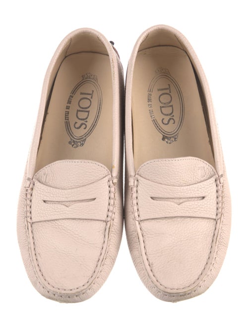 Tod's Leather Lasercut Accents Loafers