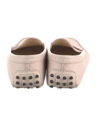 Tod's Leather Lasercut Accents Loafers