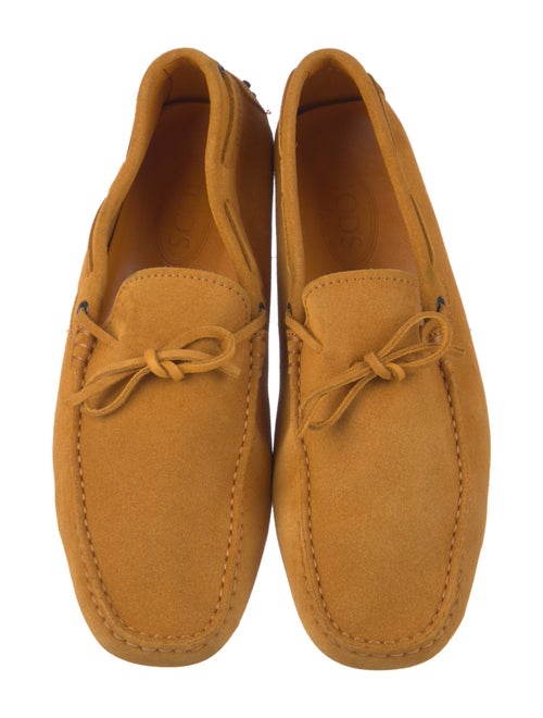 Tod's Suede Bow Accents Moccasins