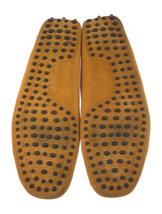 Tod's Suede Bow Accents Moccasins
